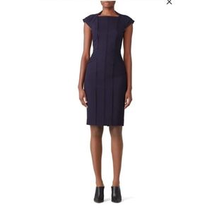 Catherine Deane navy Oralia sheath dress